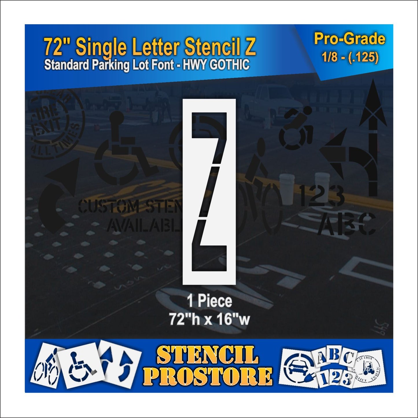 72" Alphabet Kit Stencil