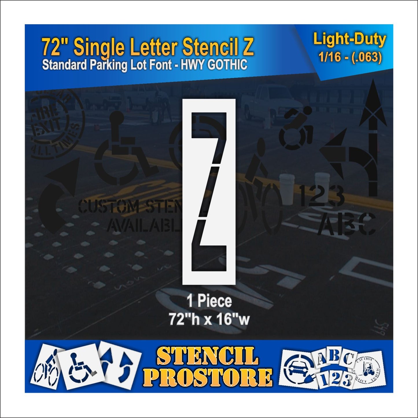 72" Alphabet Kit Stencil