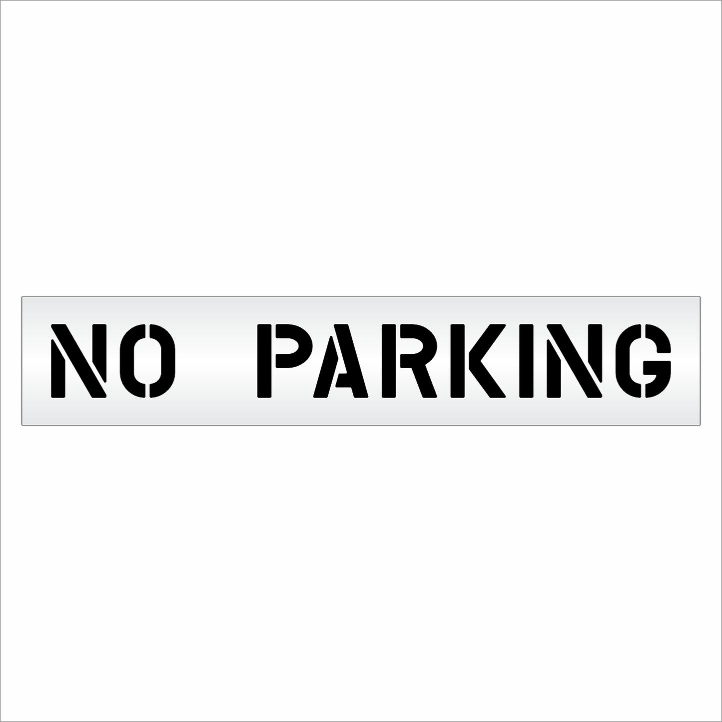 8 Inch NO PARKING Wording Stencil – for Parking Lot and Area Labeling Stencil
