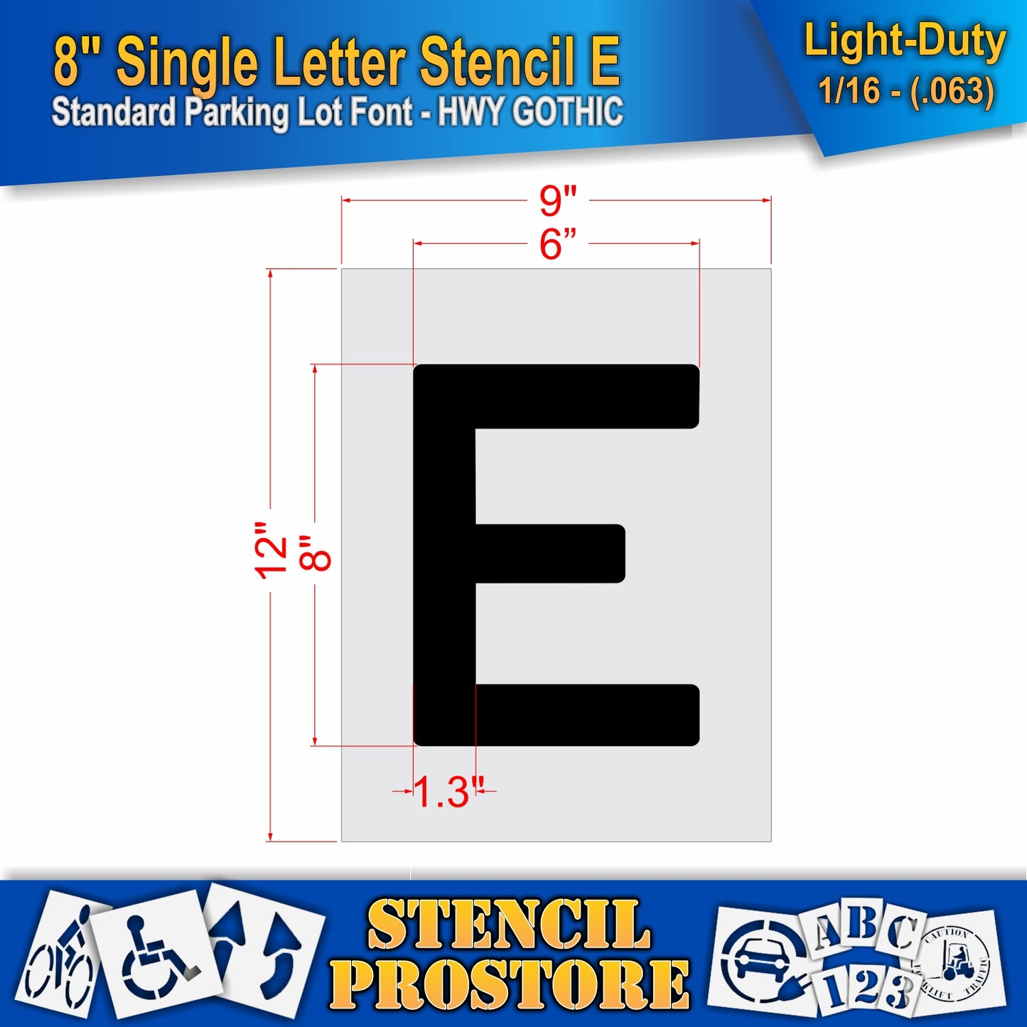 8" Alphabet Kit Stencil