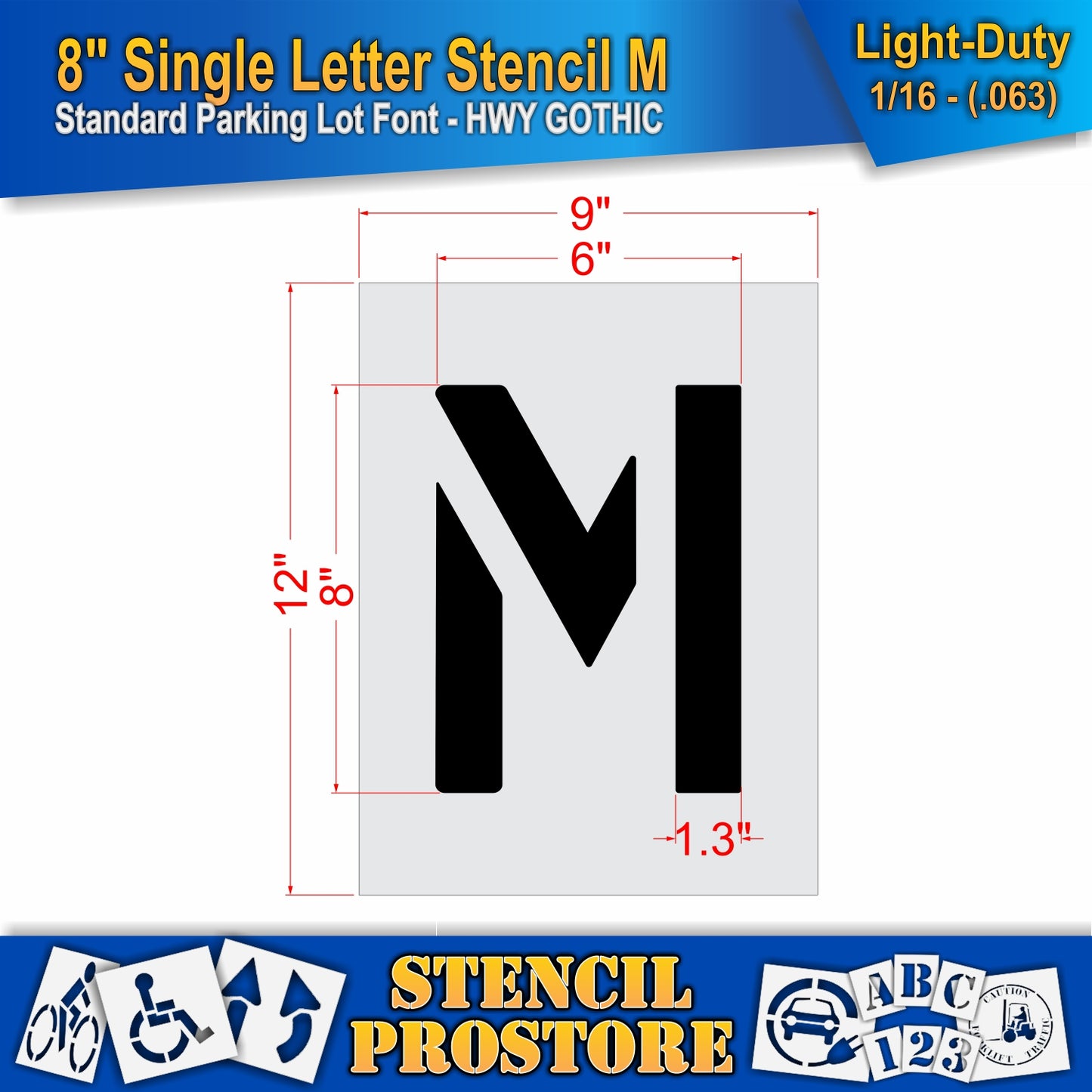 8" Alphabet Kit Stencil
