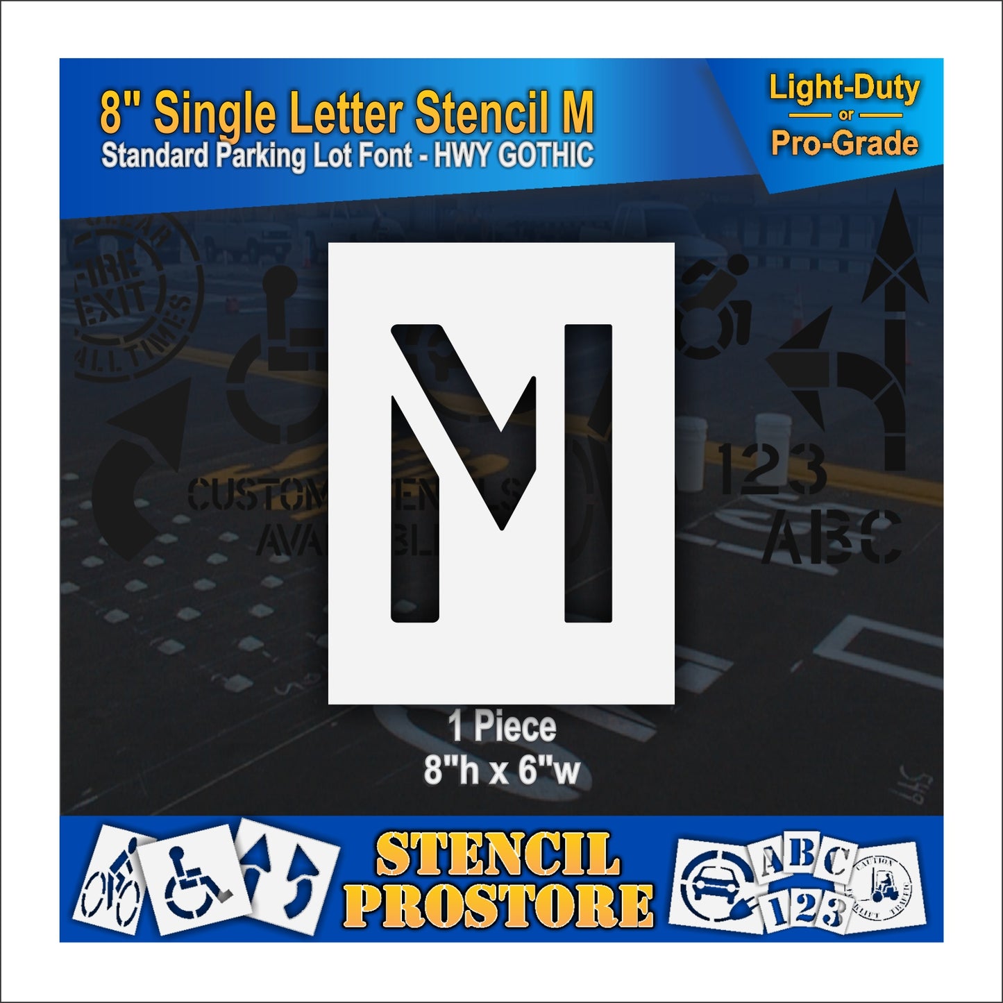 8" Alphabet Kit Stencil