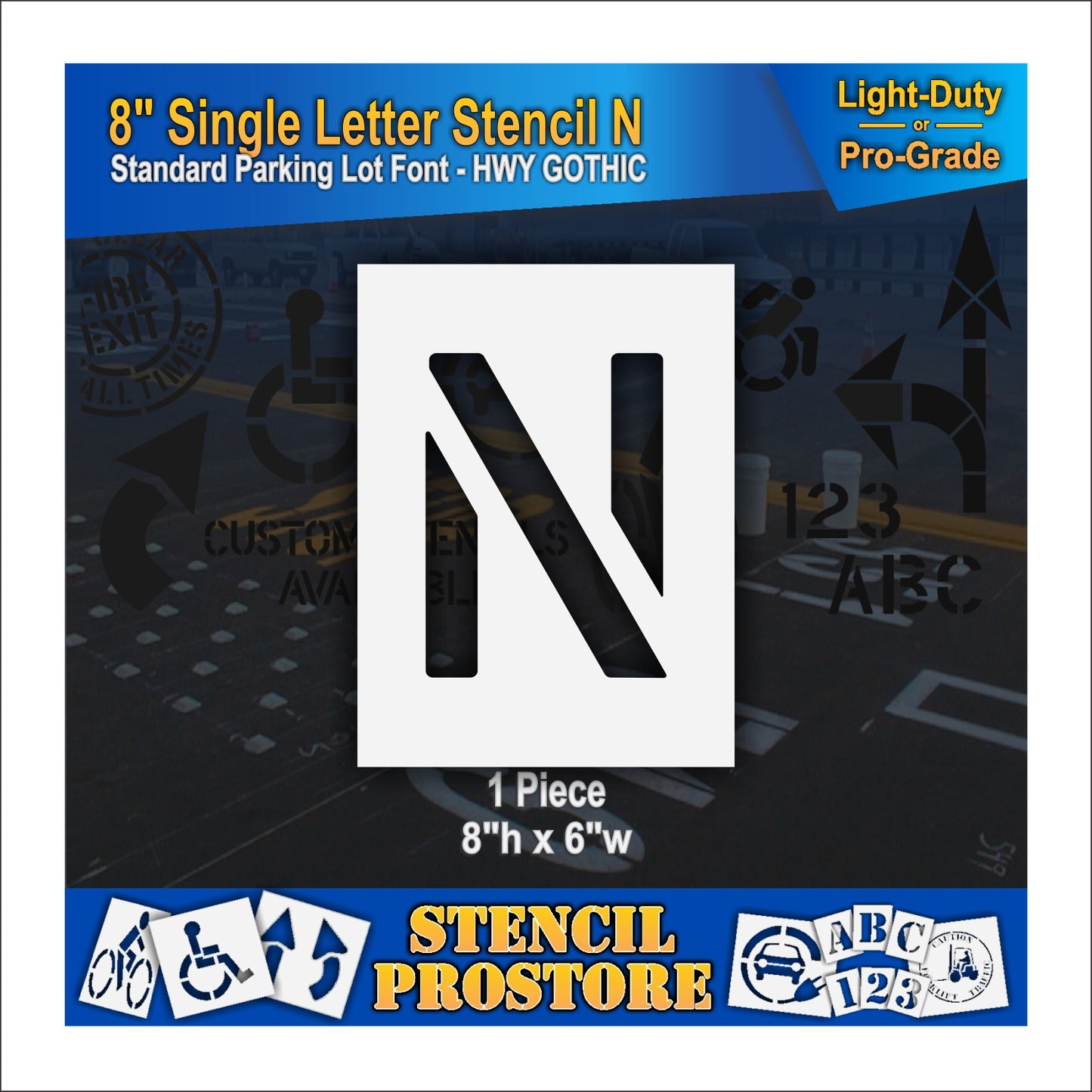8" Alphabet Kit Stencil