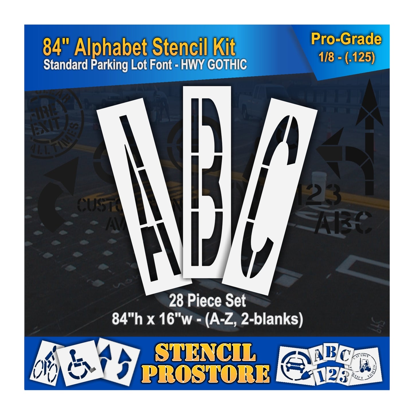 84" Alphabet Kit Stencil