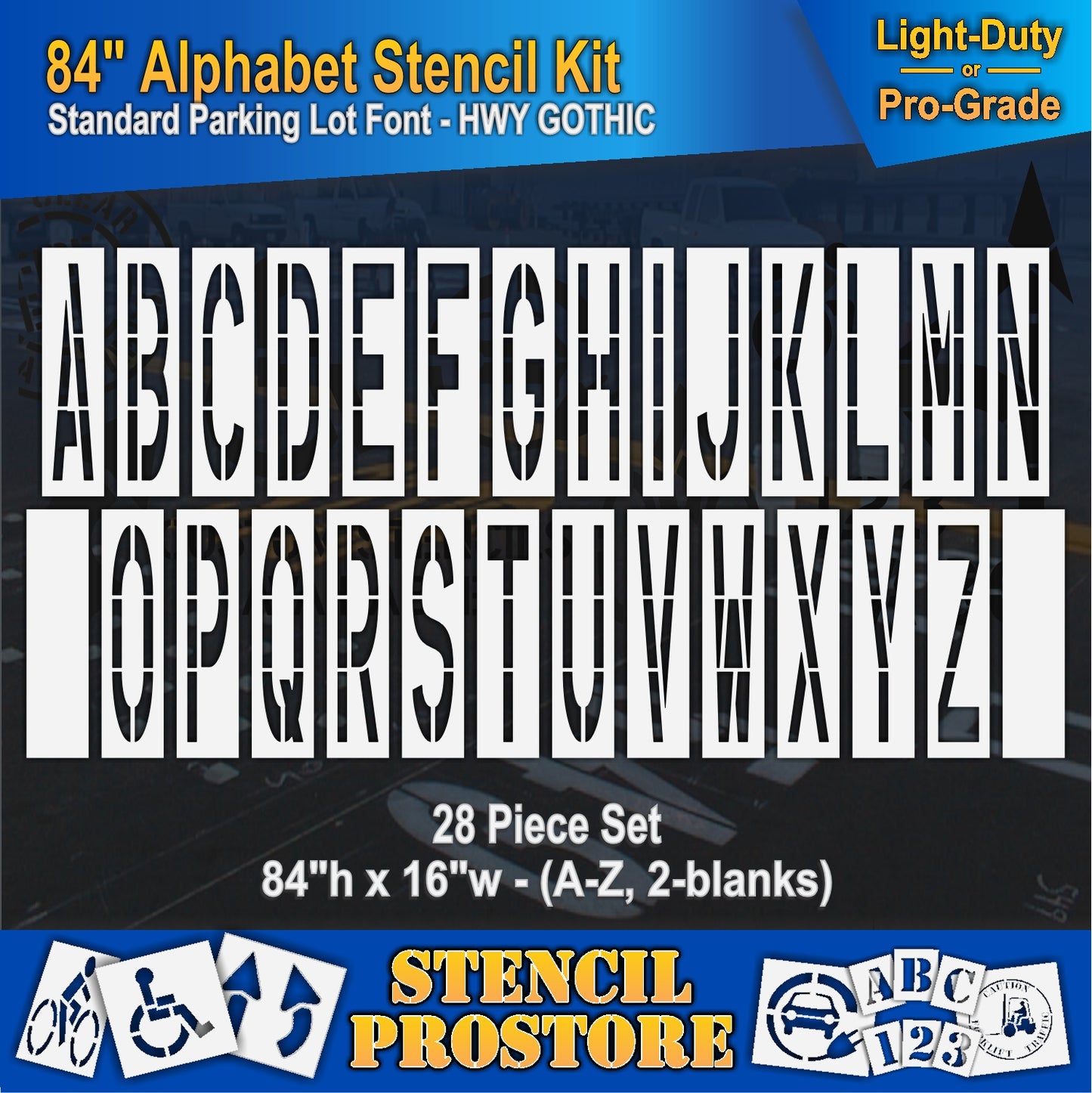 84" Alphabet Kit Stencil