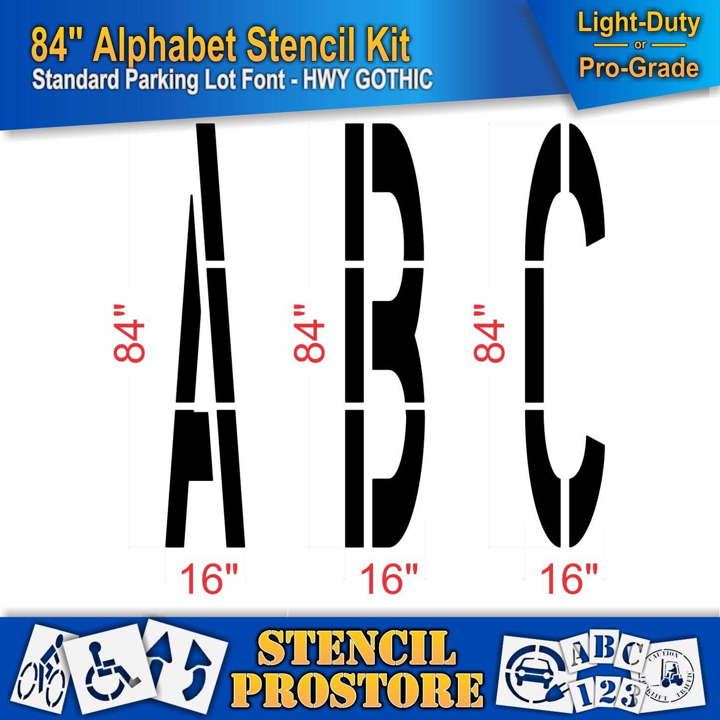 84" Alphabet Kit Stencil