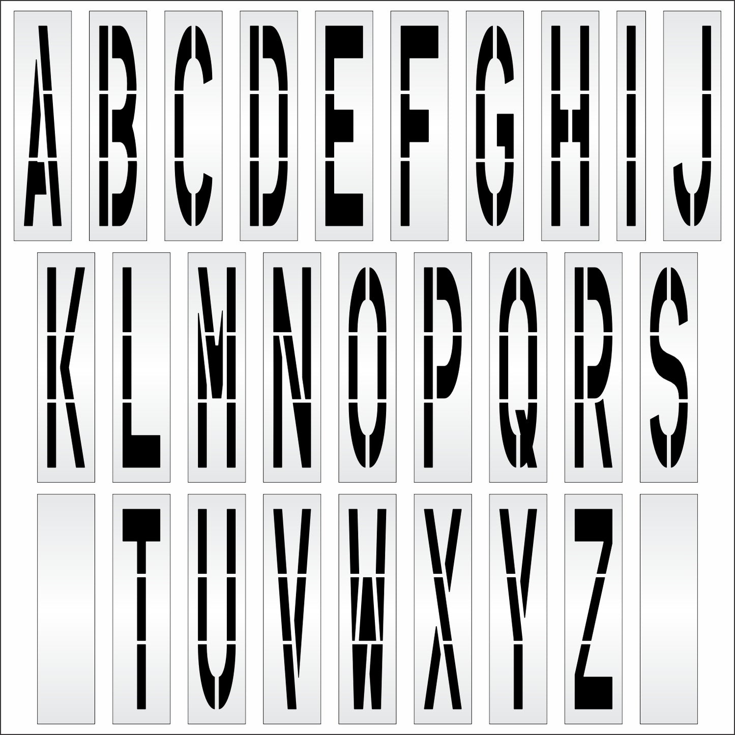 84" Alphabet Kit Stencil