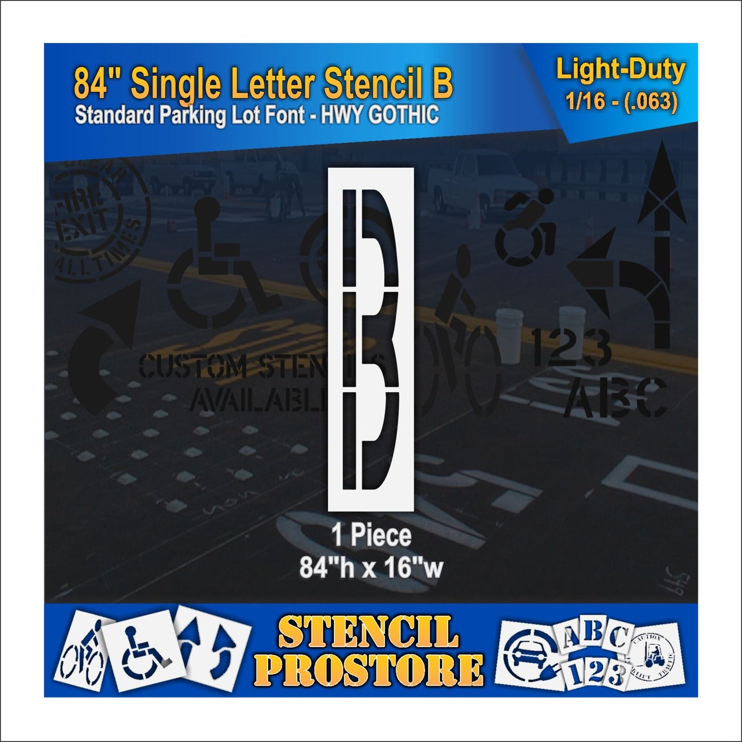 84" Alphabet Kit Stencil