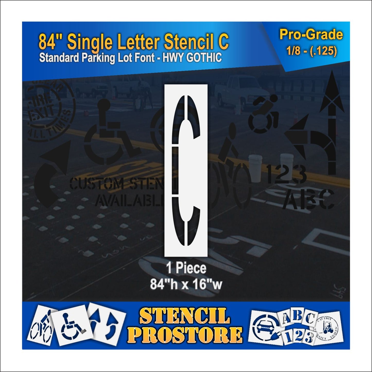 84" Alphabet Kit Stencil