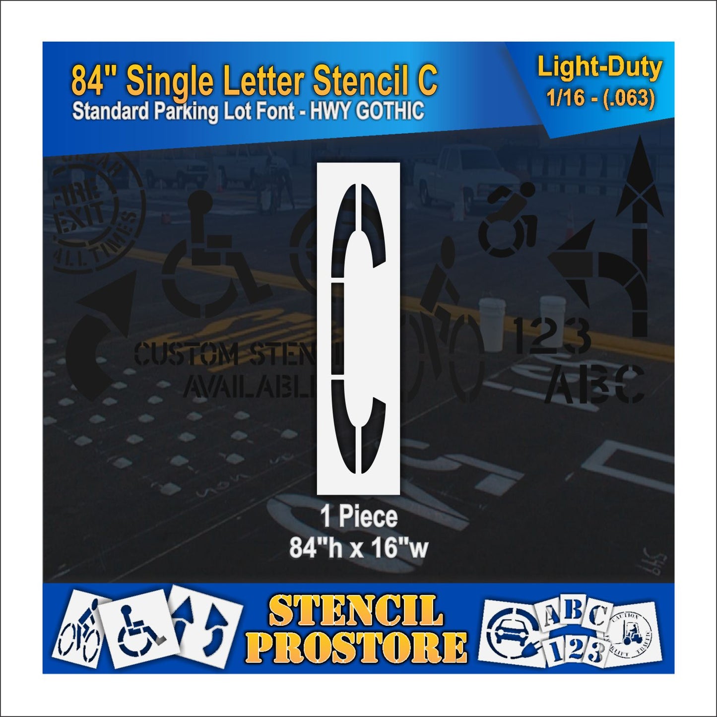 84" Alphabet Kit Stencil