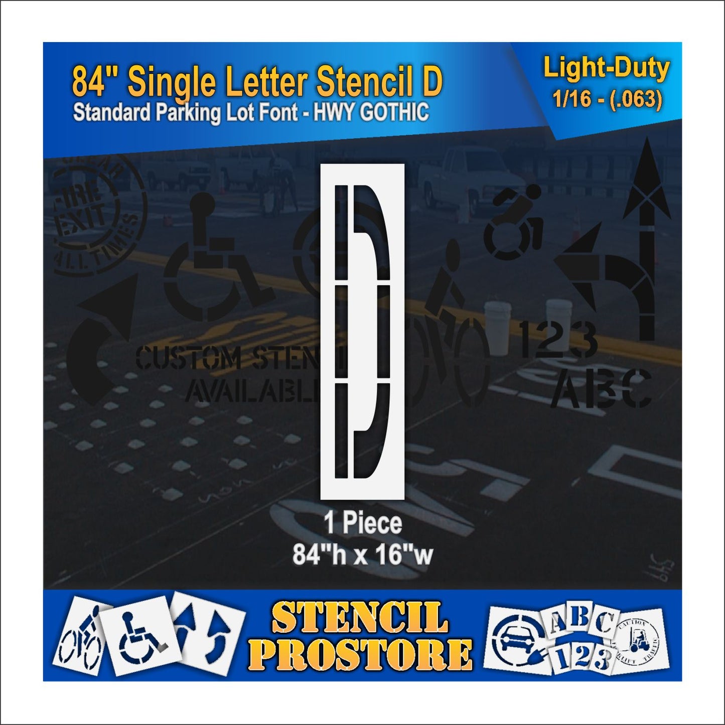 84" Alphabet Kit Stencil