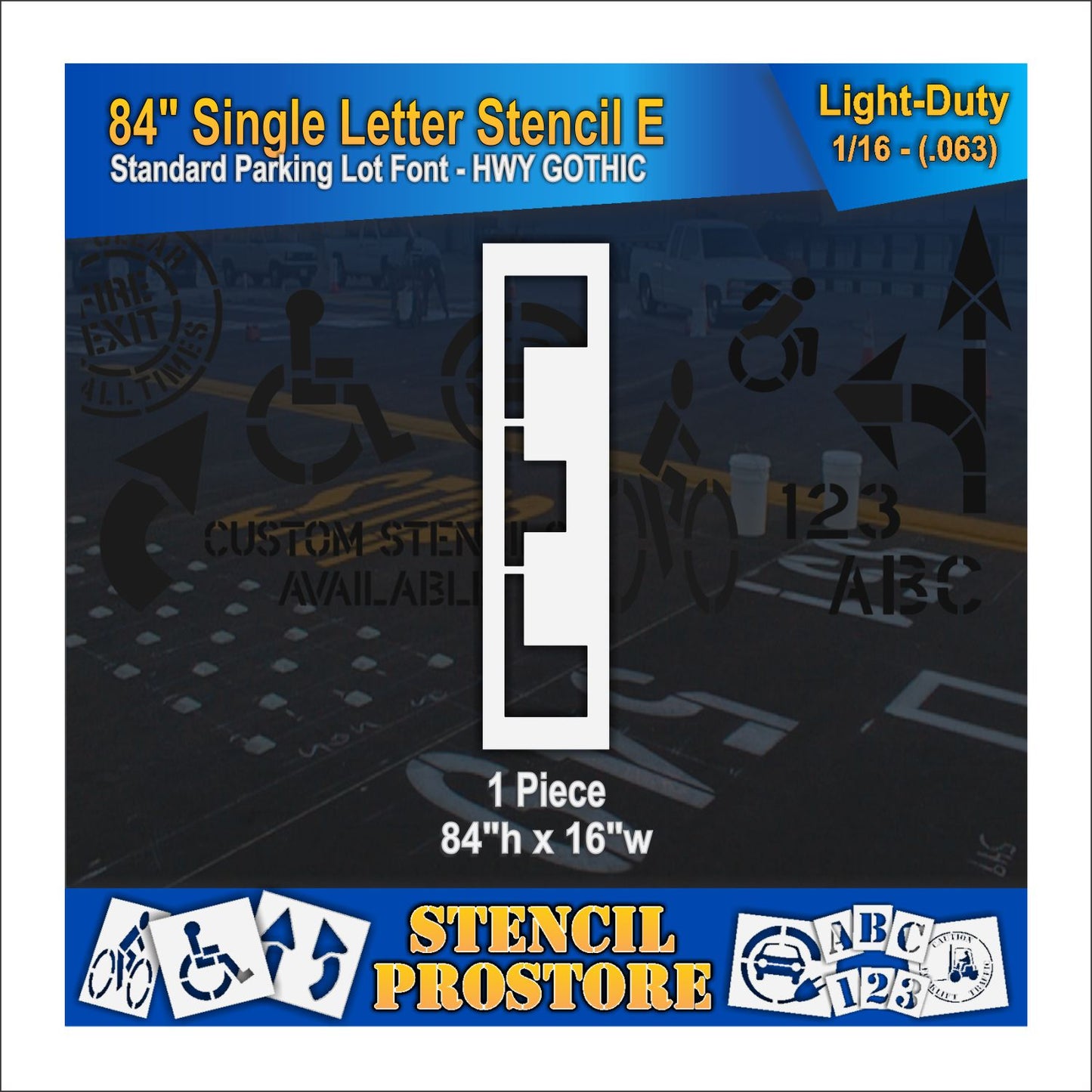 84" Alphabet Kit Stencil