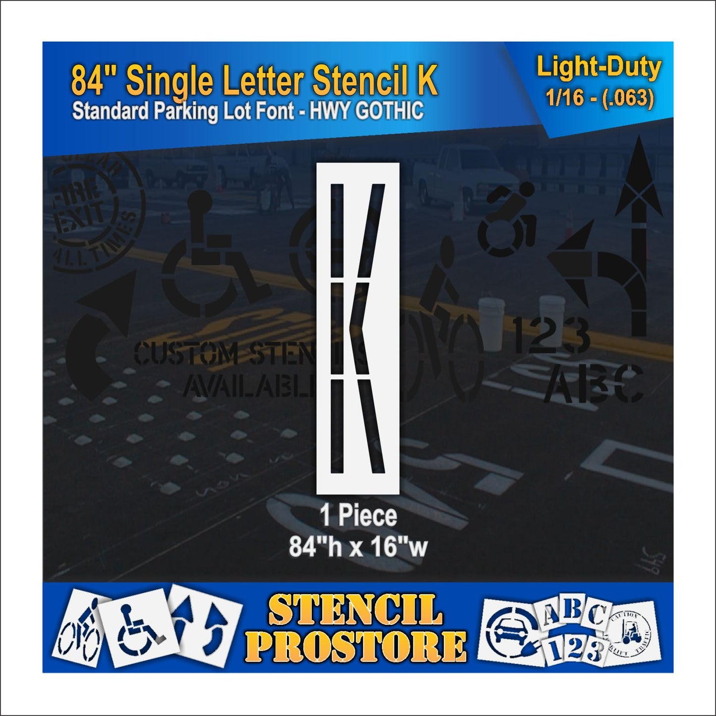 84" Alphabet Kit Stencil