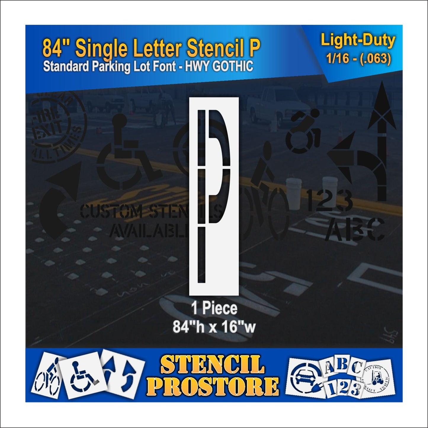 84" Alphabet Kit Stencil