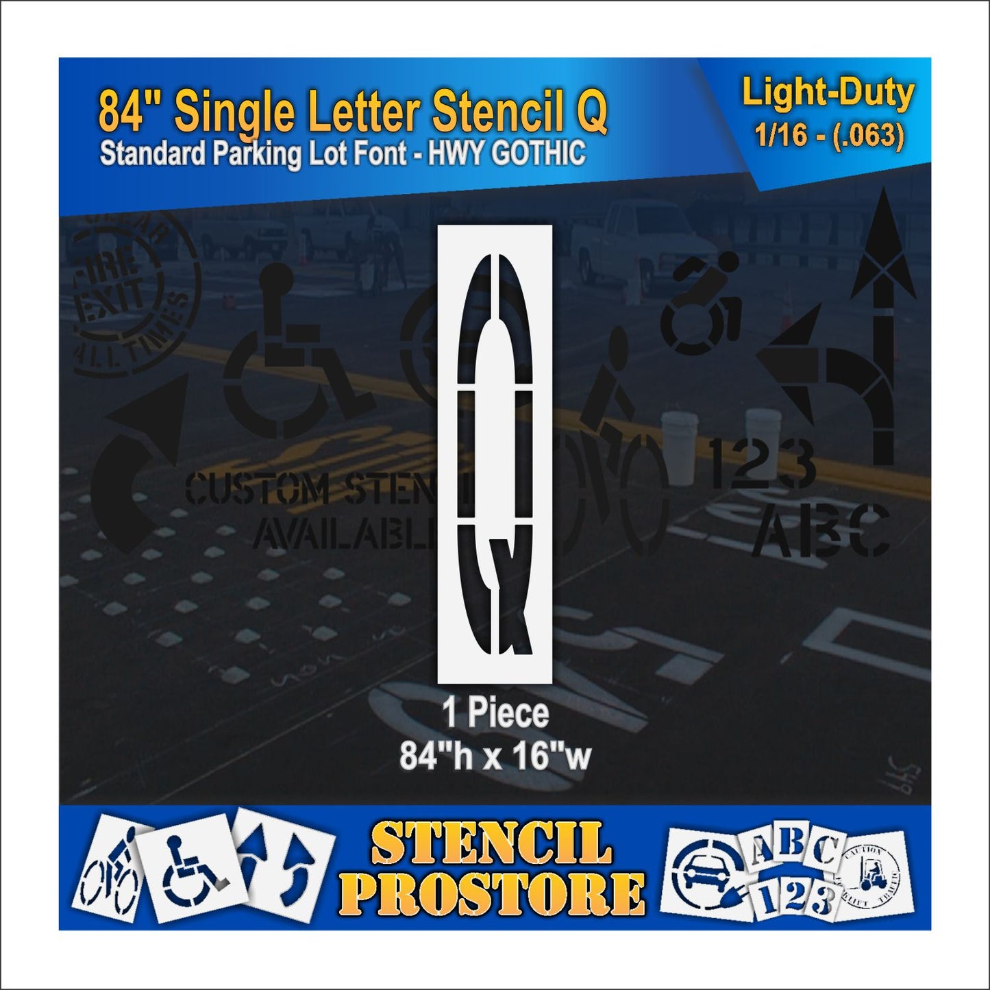 84" Alphabet Kit Stencil