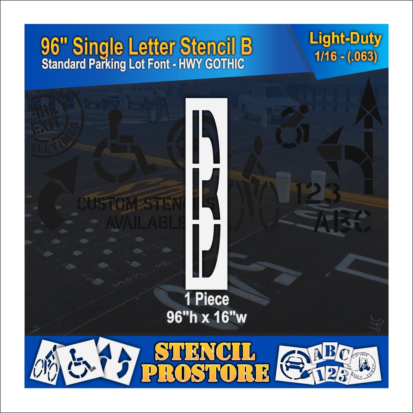 96" Alphabet Kit Stencil