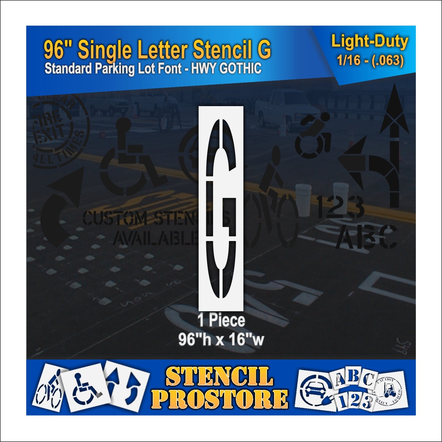 96" Alphabet Kit Stencil