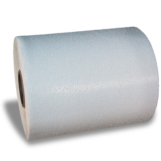 A a roll of white preformed thermoplastic for lines
