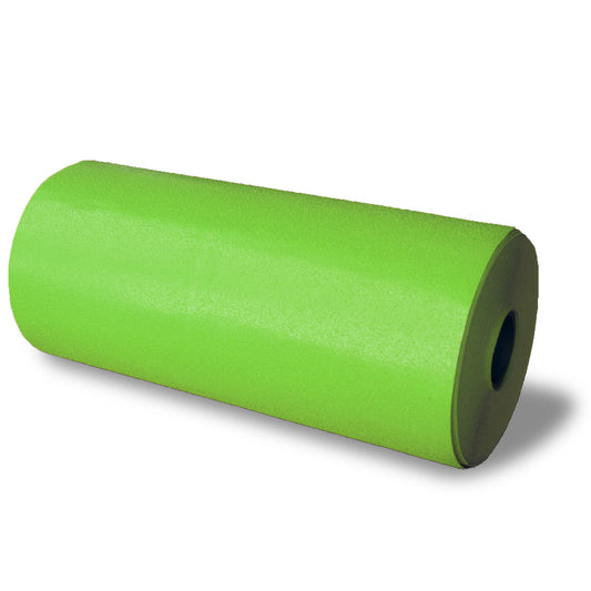 A roll of green thermoplastic for lines