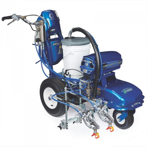 Graco LineLazer V ES 2000 Standard Series Electric Airless Line Striper - Two Gun, Mechanical, Two AGM Batteries 3/4 front view