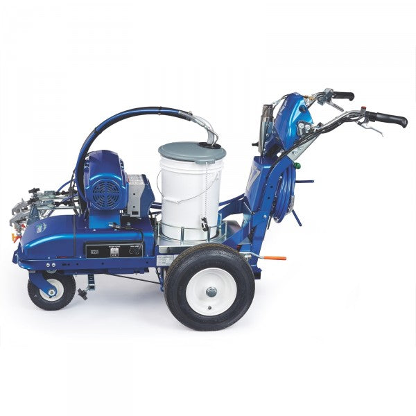 Graco LineLazer V ES 2000 HP Automatic Series Electric Airless Line Striper, 2 Auto Guns Two AGM Batteries facing left