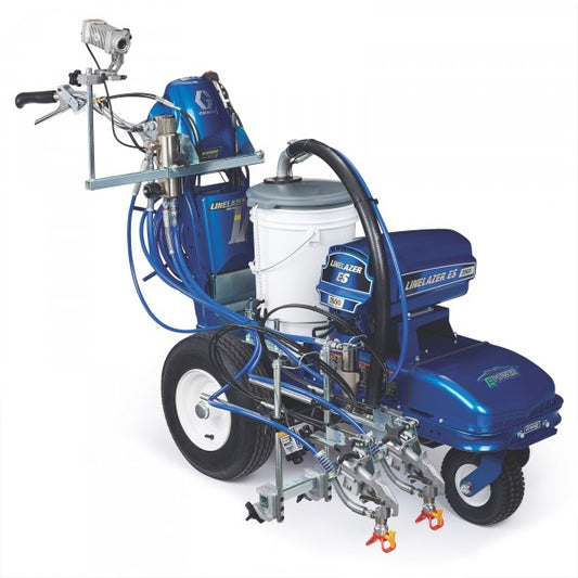 Graco LineLazer V ES 2000 HP Automatic Series Electric Airless Line Striper, 2 Auto Guns, Two AGM Batteries, LazerGuide 2000 3/4 front view