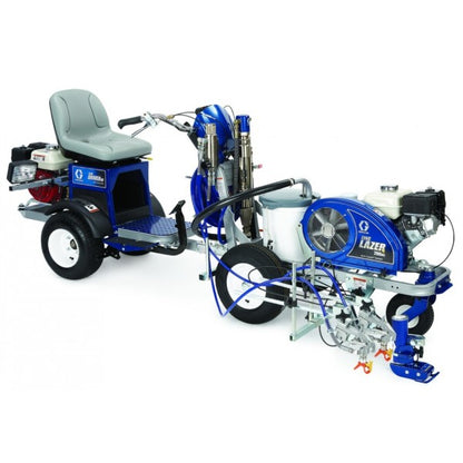 A Graco LineDriver HD - Ride-On System for Line Striping attached to another device