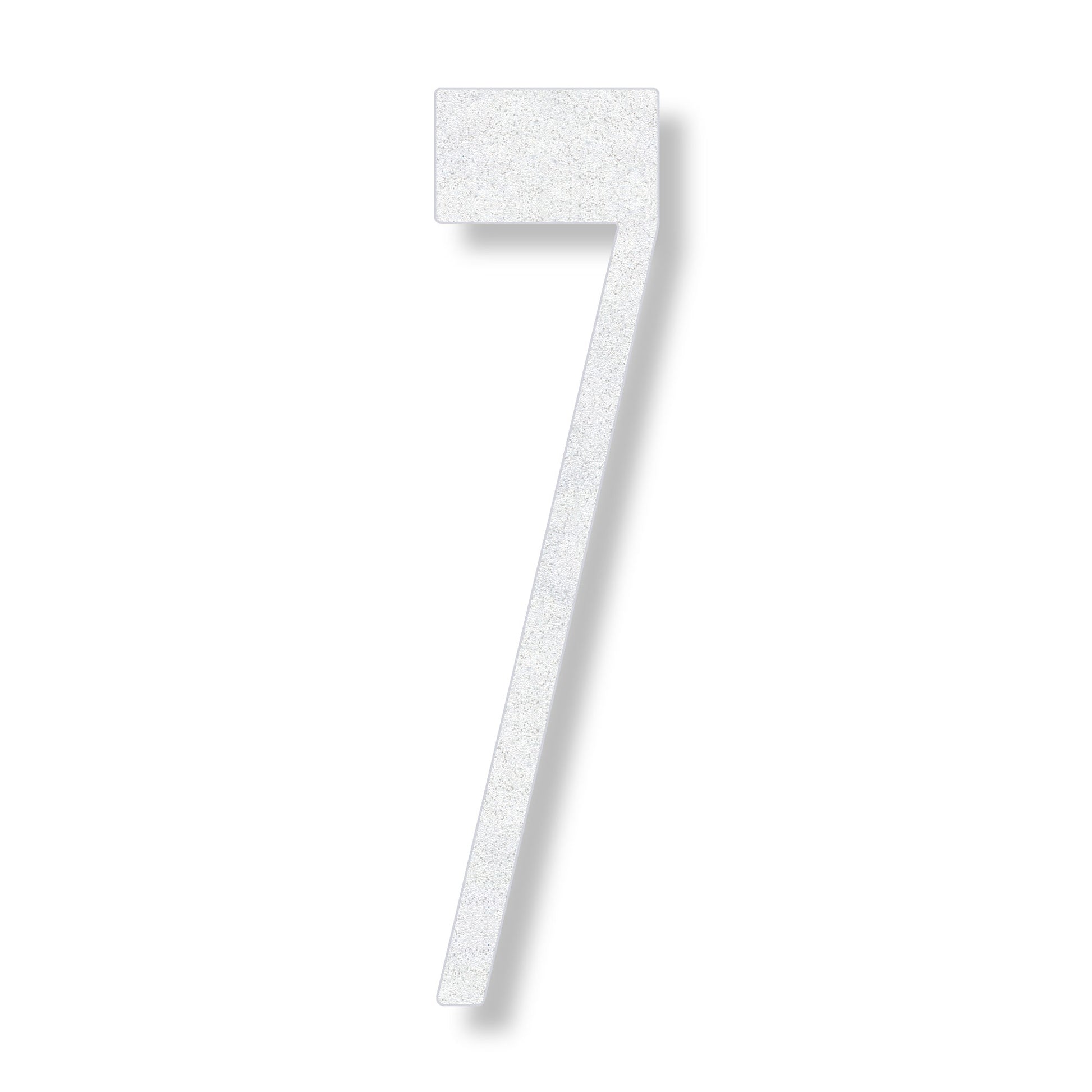 White number 7