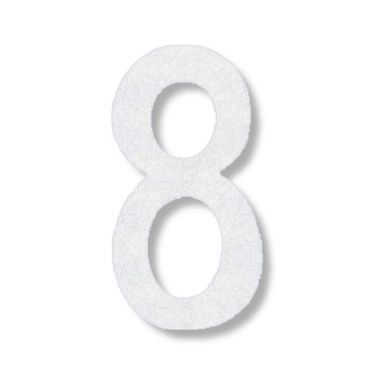 White number 8