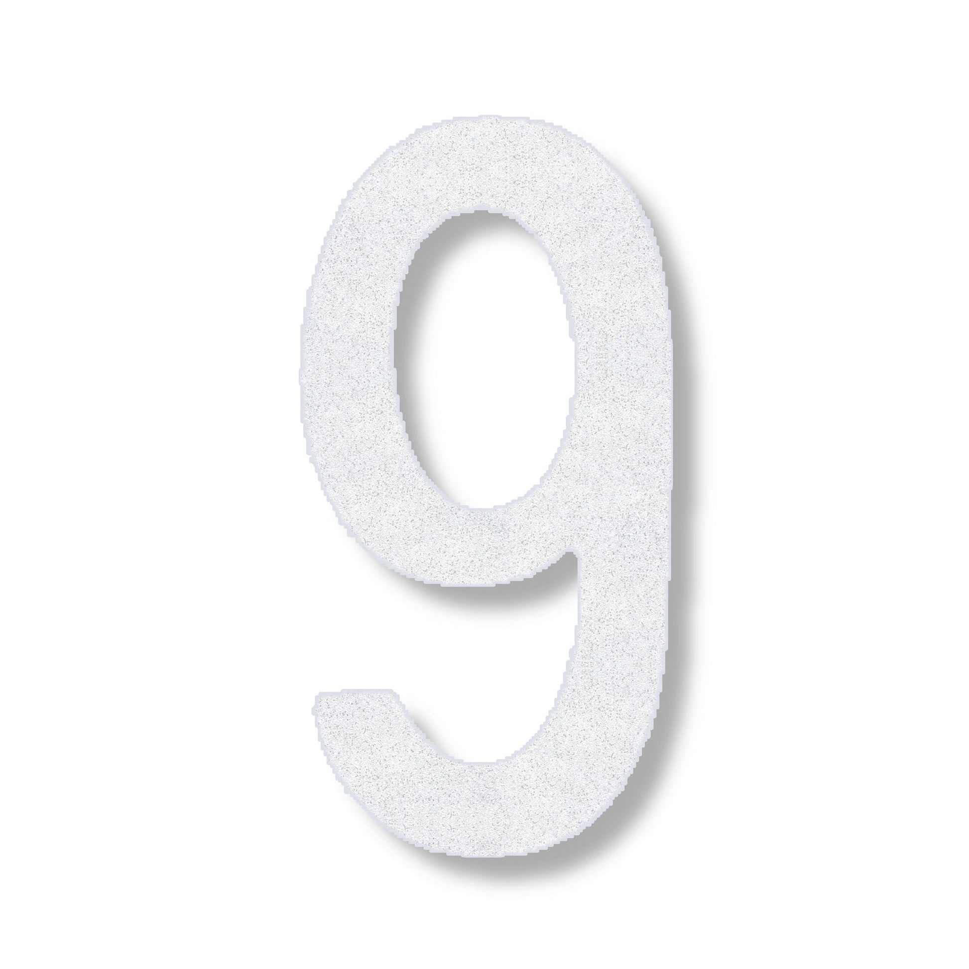 White number 9