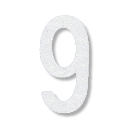 White number 9