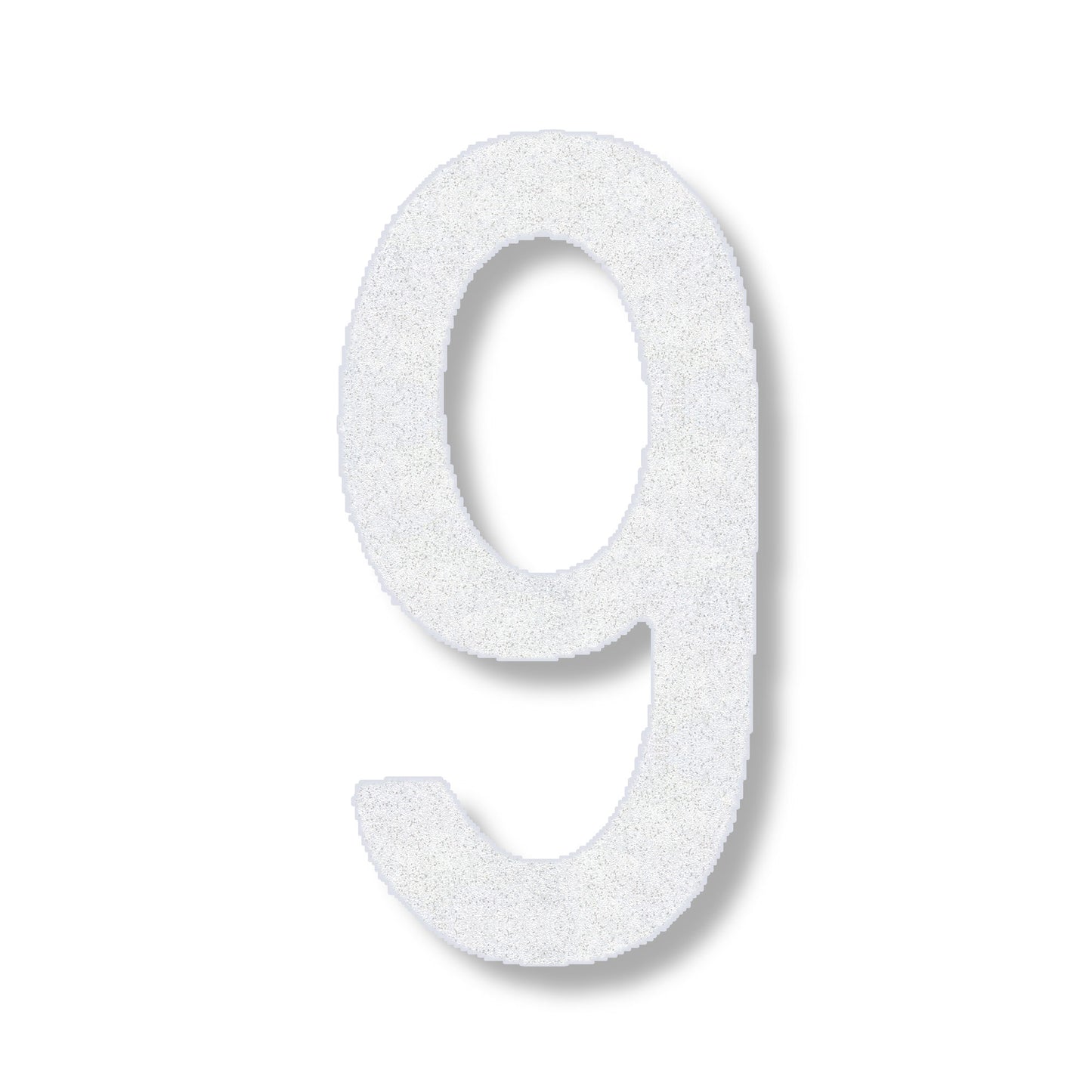 White number 9