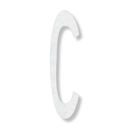 Letter C in white