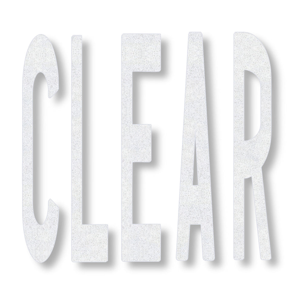 Preformed Thermoplastic Words, 8' CLEAR - RAE ProStores