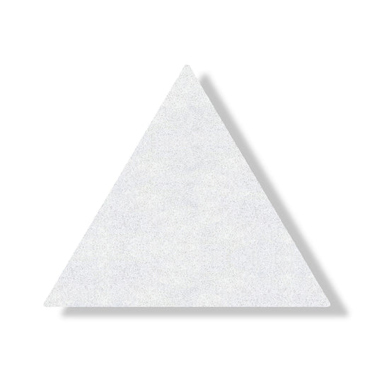 A white triangle