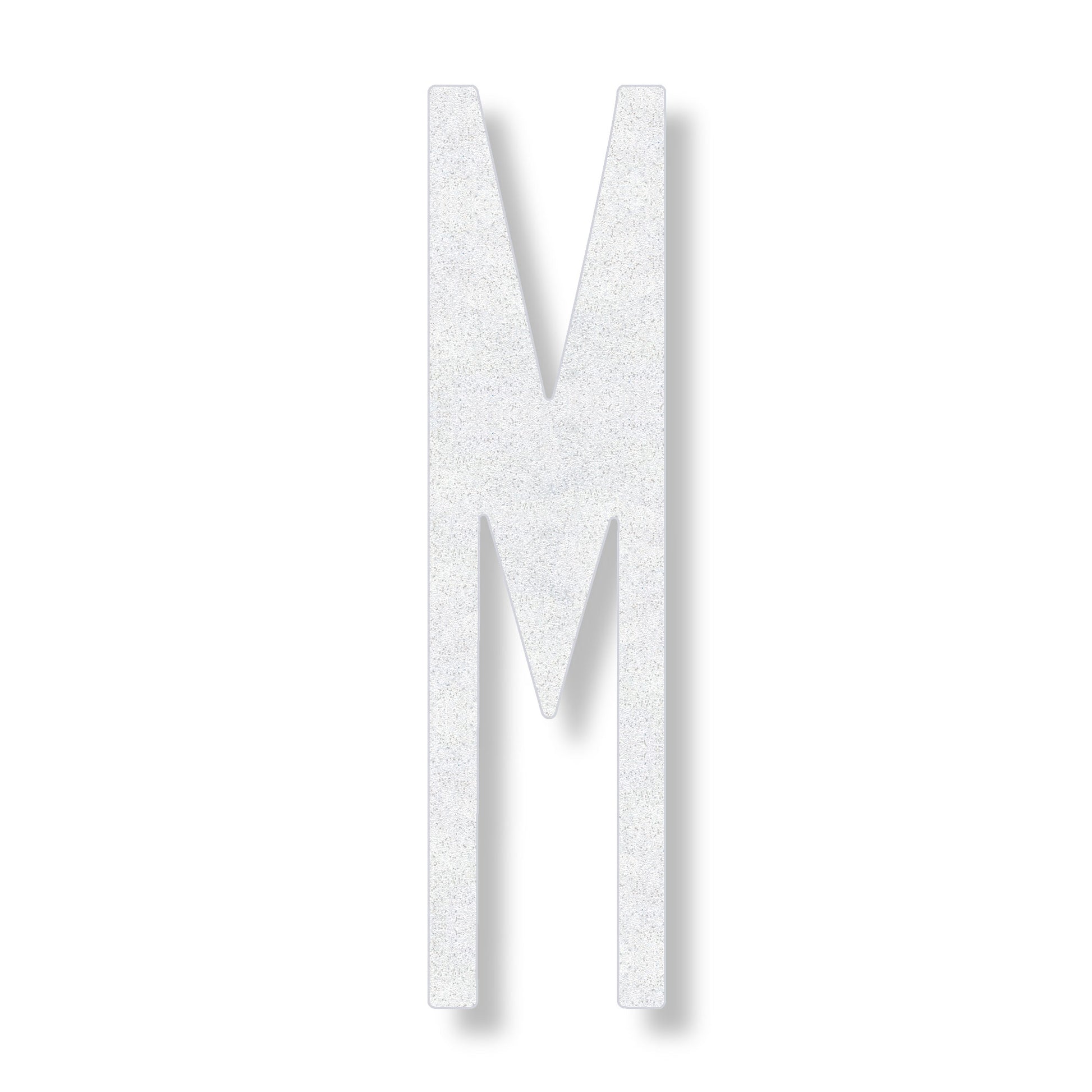 Letter M in white