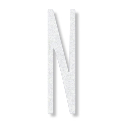 Letter N in white