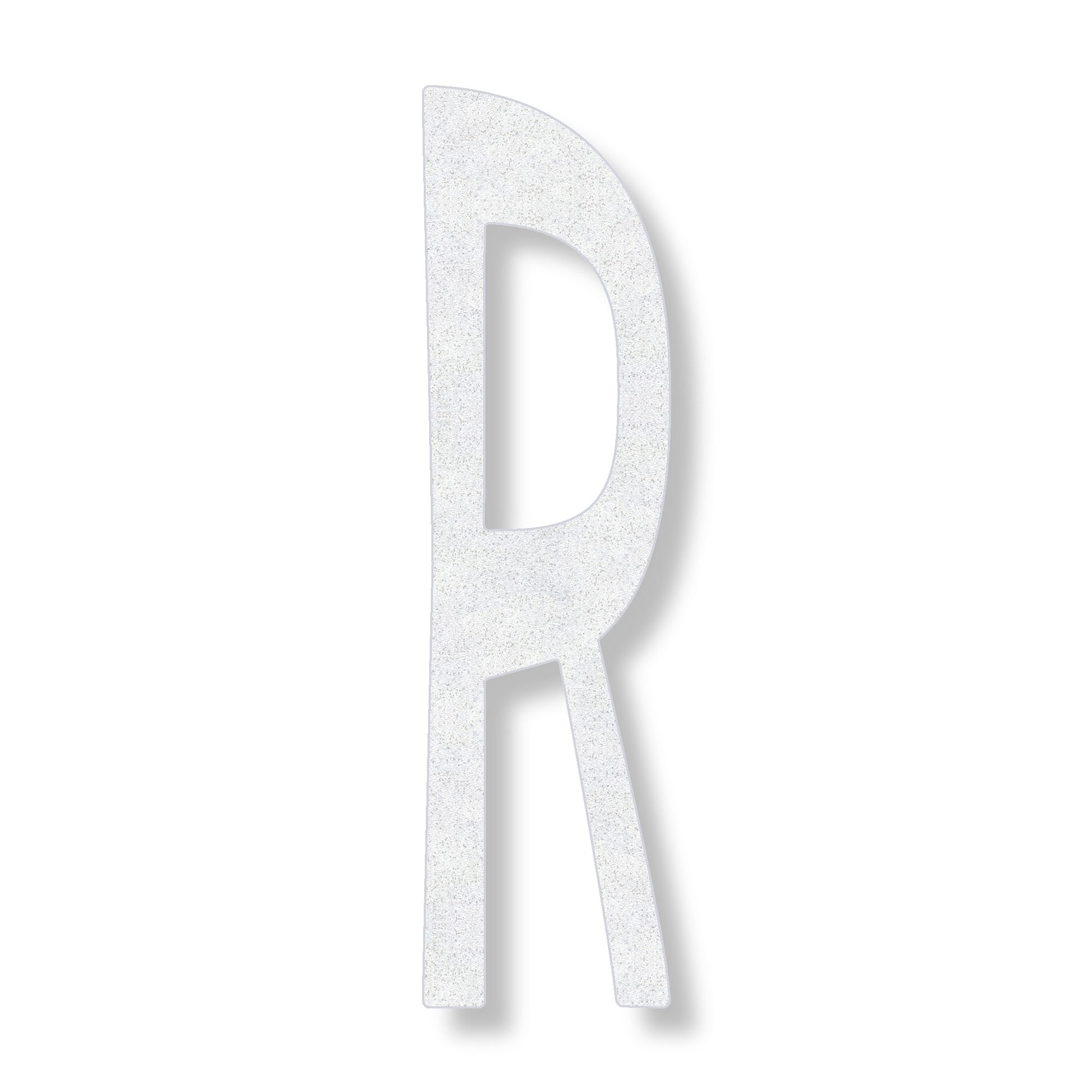 Letter R in white