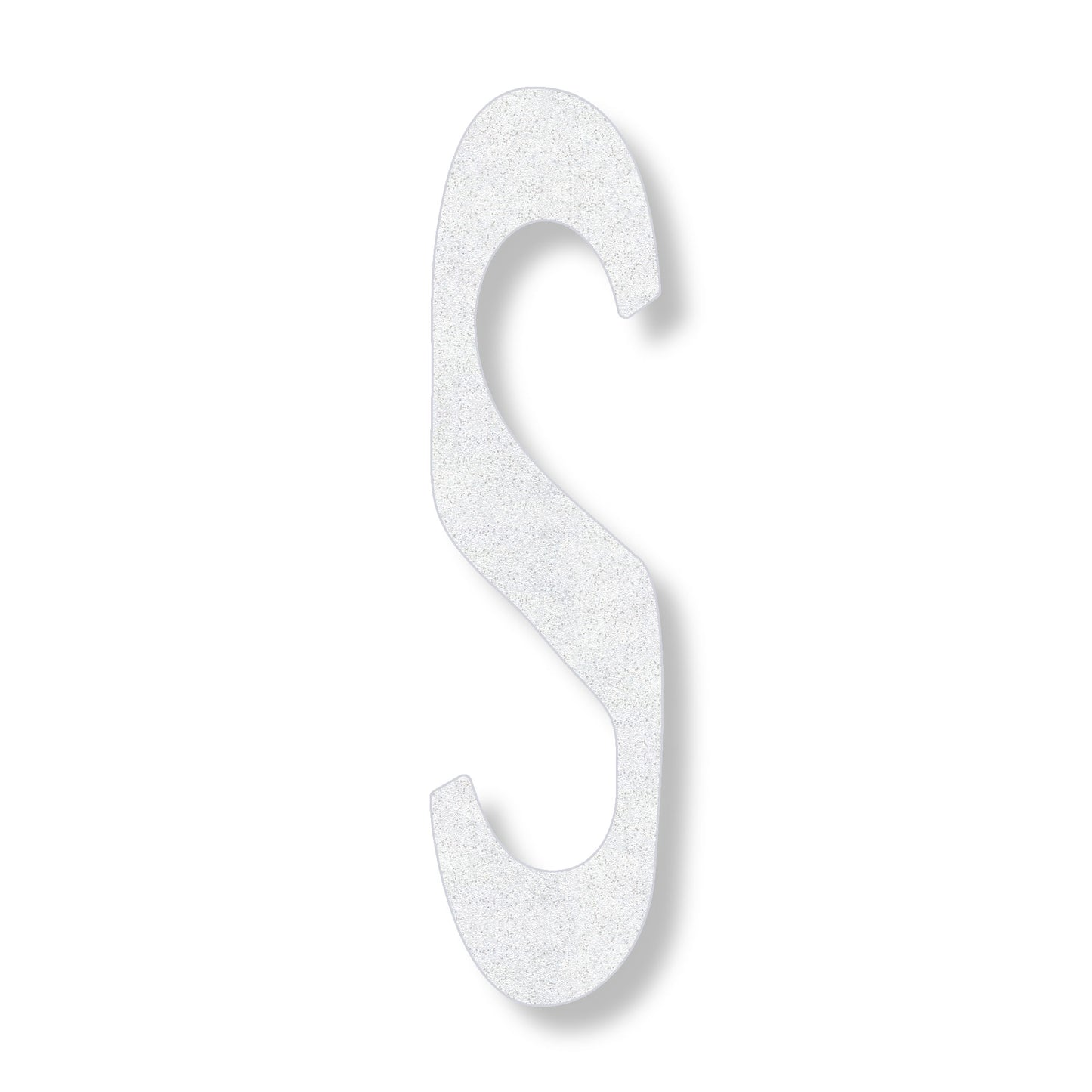 Letter S in white