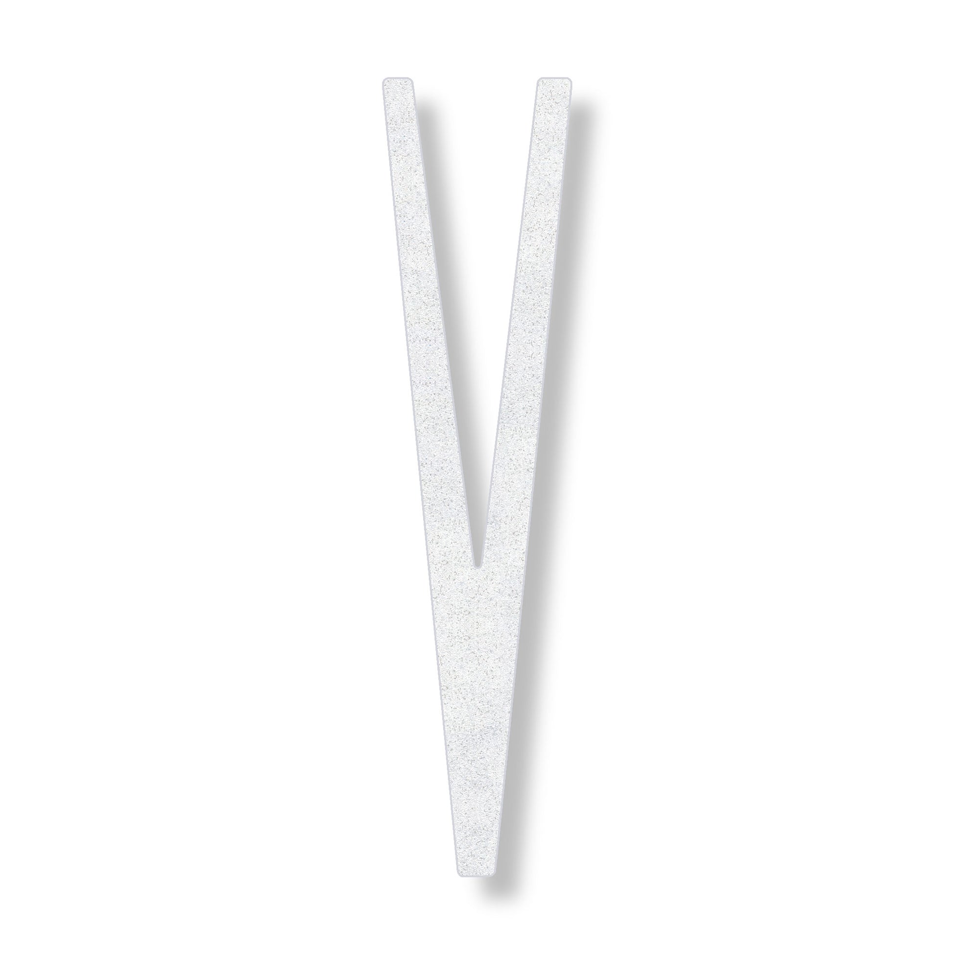 Letter V in white